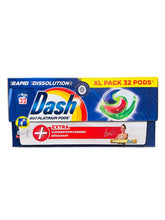 Dash Pods 4in1 32 Wasbeurten – Platinum + Extra Vlekverwijderaar, Maximale Reiniging & Frisheid